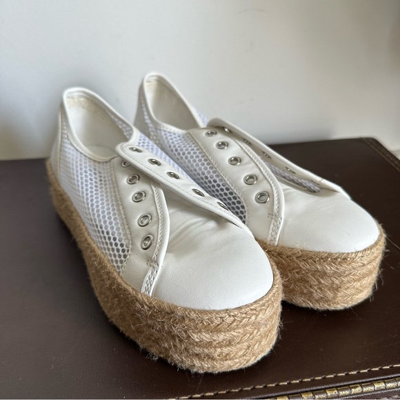 Steve Madden Mars Espadrilles Platform Sneakers White Women’s - Picture 9 of 13